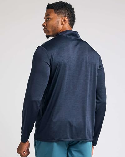 REALESSENTIALS Real Essentials 3 Pack: Men's Dry-Fit Active Quarter Zip Long Sleeve Athletic Performance Pullover (Available in Big & Tall) Set 5 XXL - Image 4