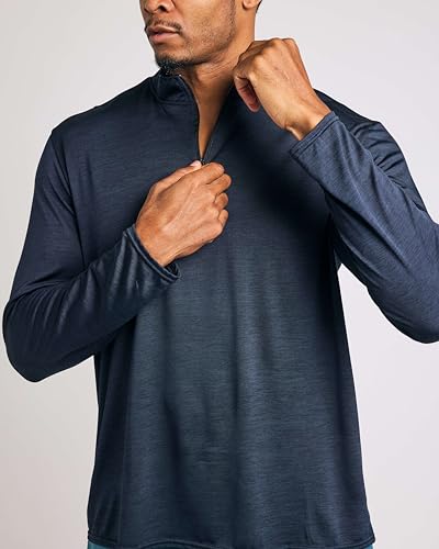REALESSENTIALS Real Essentials 3 Pack: Men's Dry-Fit Active Quarter Zip Long Sleeve Athletic Performance Pullover (Available in Big & Tall) Set 5 XXL - Image 3