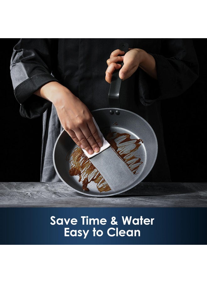 Sensarte - SENSARTE Nonstick Frying Pan Set 2-Piece, Oven Safe Skillets with Swiss Coating, Induction Compatible Chef Pan Set, Dishwasher Safe Cooking Pans, Anodized Frying Pans, PFOA Free, 8 and 10 Inch - Image 1