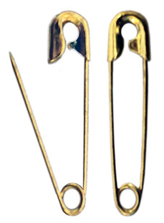 Nesha Design Components 200 Count Solid Bright Brass 3/4" Safety Pins - Image 1