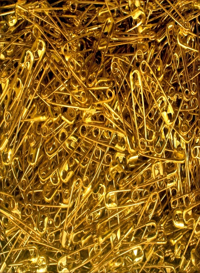 Nesha Design Components 200 Count Solid Bright Brass 3/4" Safety Pins - Image 2