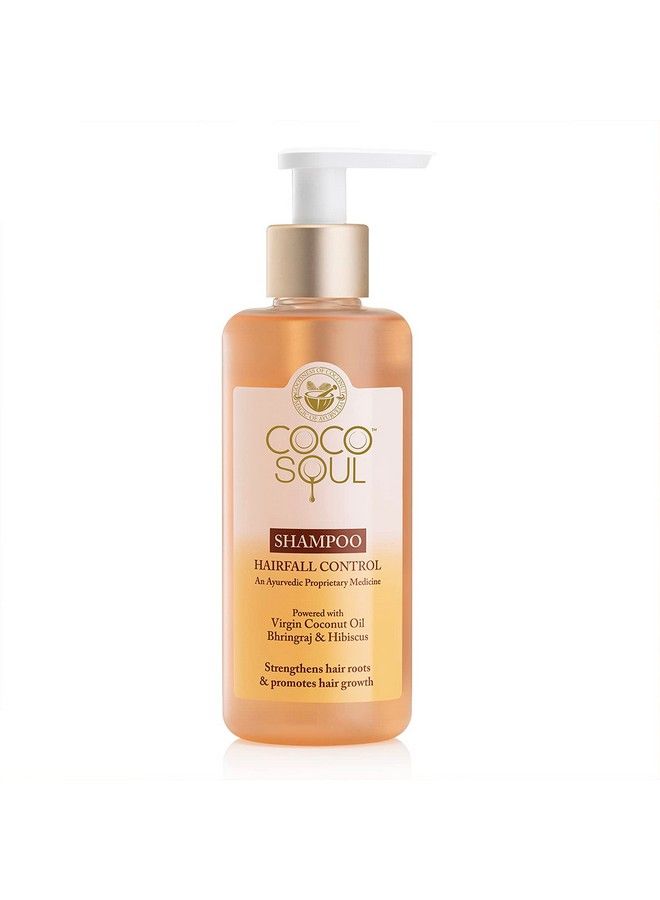 Coco Soul شامبو للتحكم في تساقط الشعر بدواء الأيورفيدا؛ زيت جوز الهند البكر المعصور على البارد بنسبة 100%؛ برينجراج والكركديه؛ خالٍ من الكبريتات والبارابين؛ من صناع باراشوت أدفانسيد؛ 200 مل - Image 1