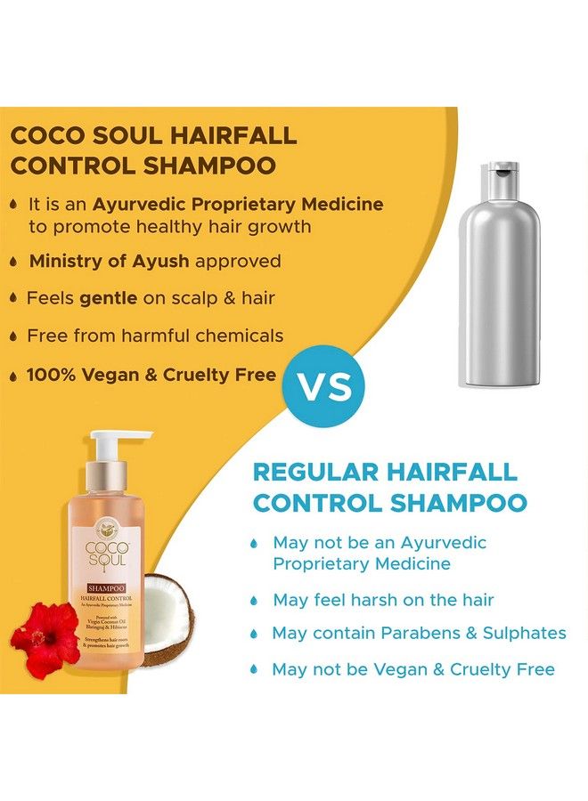 Coco Soul شامبو للتحكم في تساقط الشعر بدواء الأيورفيدا؛ زيت جوز الهند البكر المعصور على البارد بنسبة 100%؛ برينجراج والكركديه؛ خالٍ من الكبريتات والبارابين؛ من صناع باراشوت أدفانسيد؛ 200 مل - Image 5