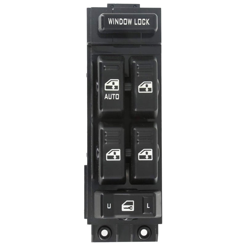 MOJTBE Power Window Switch Master Control Driver Side Compatible for 2000 2001 2002 Chevy Silverado Tahoe Suburban & GMC Yukon XL Sierra 1500HD 2500HD 3500, 02 Cadillac Escalade OE Replace 15062650 Standard fit - Image 1