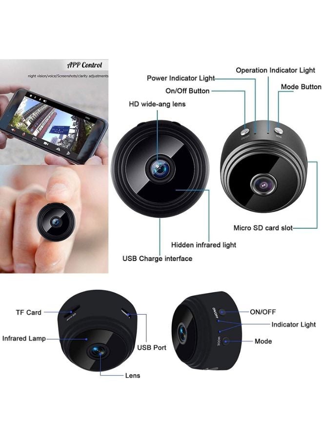 BUYCO Magnetic Mini Security Camera HD 1080p Hidden Camera Wifi Wireless Small Video Camera Night Vision Motion Detection Security Cam Covert Cameras with App for Home Indoor Outdoor Black - Image 5