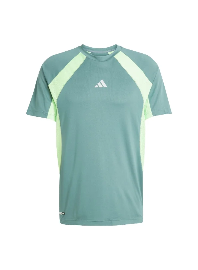 adidas Adidas Tech App Tee Green T-Shirt (Short Sleeve) T-Shirts For Men