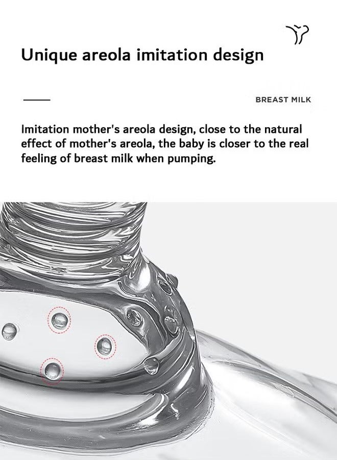 2 Pcs Nipple Shield, Premium Contact Nippleshield, Assisted Feeding Nipple Patch Cover, Ultra-Thin and Super-Soft Food-Grade Silicone Nipple Extender - Image 4