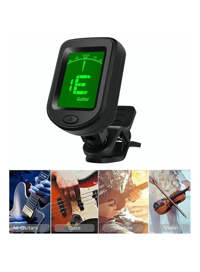 Digital Electronic Tuner LCD Display 12 Equal Temperament Automatic Tuner for Guitar Violin