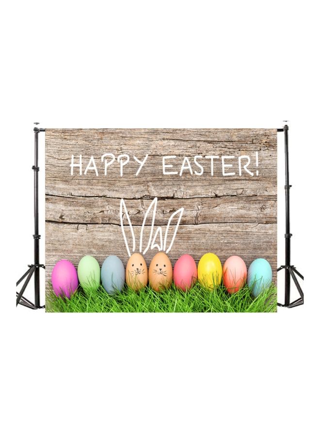 NIBEMINENT Rabbit Flowers And Grassland Printed Photography Background Multicolour - Image 2