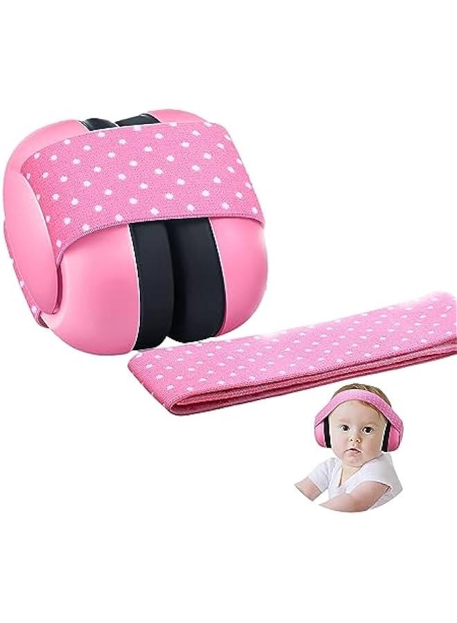 Gonice Baby Soundproof Earmuffs, Infant Ear Protection Headphones with Adjustable Elastic Headband, Soft and Breathable Baby Ear Defenders, Noise Cancelling Headphones for Baby  - Image 1