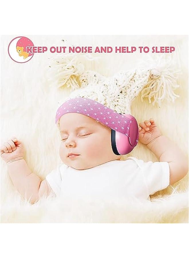 Gonice Baby Soundproof Earmuffs, Infant Ear Protection Headphones with Adjustable Elastic Headband, Soft and Breathable Baby Ear Defenders, Noise Cancelling Headphones for Baby  - Image 5