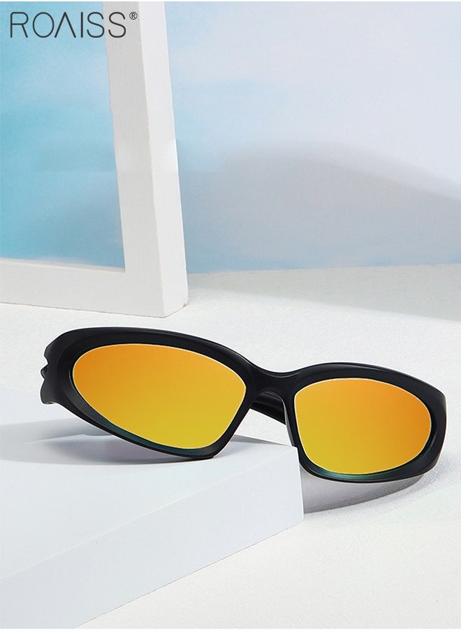 Polarized Sports Sunglasses for Men Women UV400 Protection Cycling Glasses Retro Goggles for Baseball Running Fishing Golf