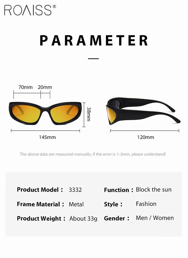 Polarized Sports Sunglasses for Men Women UV400 Protection Cycling Glasses Retro Goggles for Baseball Running Fishing Golf