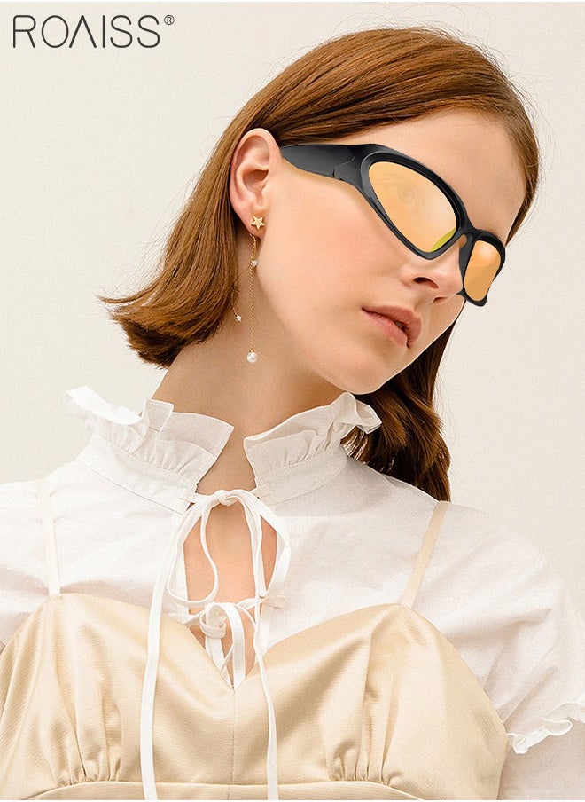 Polarized Sports Sunglasses for Men Women UV400 Protection Cycling Glasses Retro Goggles for Baseball Running Fishing Golf