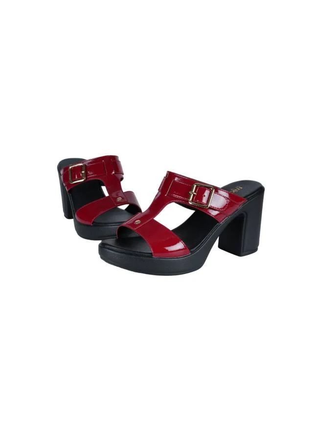 Michelle Morgan 092-2937 Michelle Morgan Ladies High Heel Sandals 414RJ43H Bordo