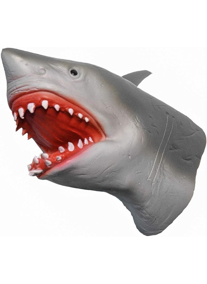 Yolococa Yolococa Shark Hand Puppet Realistic Latex Animal Hand Puppets for Children Instagram Toys  - Image 1