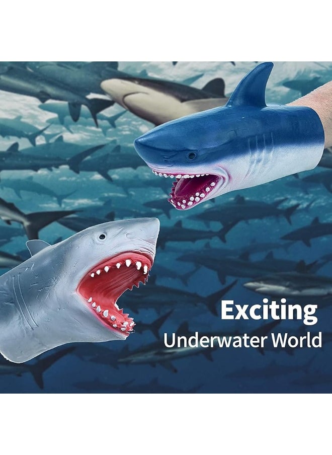 Yolococa Yolococa Shark Hand Puppet Realistic Latex Animal Hand Puppets for Children Instagram Toys  - Image 2