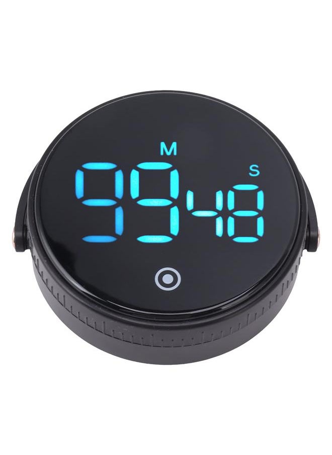 Digital Kitchen Timer Magnetic Large LED Display Countdown Timer for Cooking Classroom Fitness Black