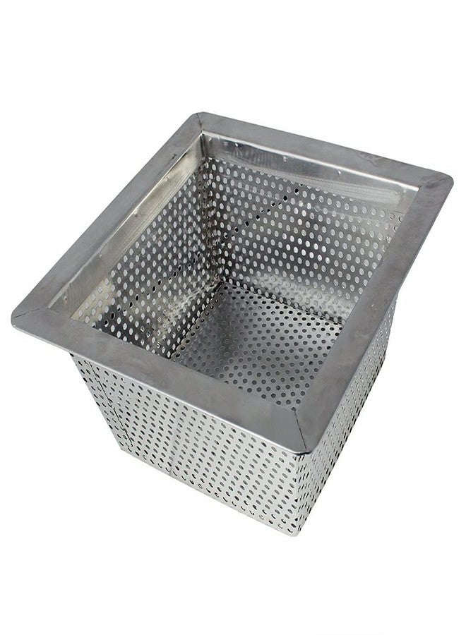 AmGood Floor Drain Strainer (Stainless Steel, 10" x 10" x 5") AmGood Stainless Steel Floor Drain Strainer. 10 in. x 10 in. x 5 in. | Commercial Laundry, Restaurants, Commercial Kitchens - Image 4