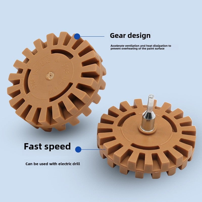 Pneumatic rubber removing plate rubber removing wheel rubber grinding wheel automobile tire polishing wheel 4 inch rubber removing wheel(4 inch rubber wheel -25MM) - Image 4