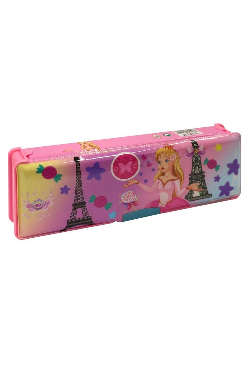 ROCO Hard Pencil Case Paris · 2 Compartment · Pink - Image 2
