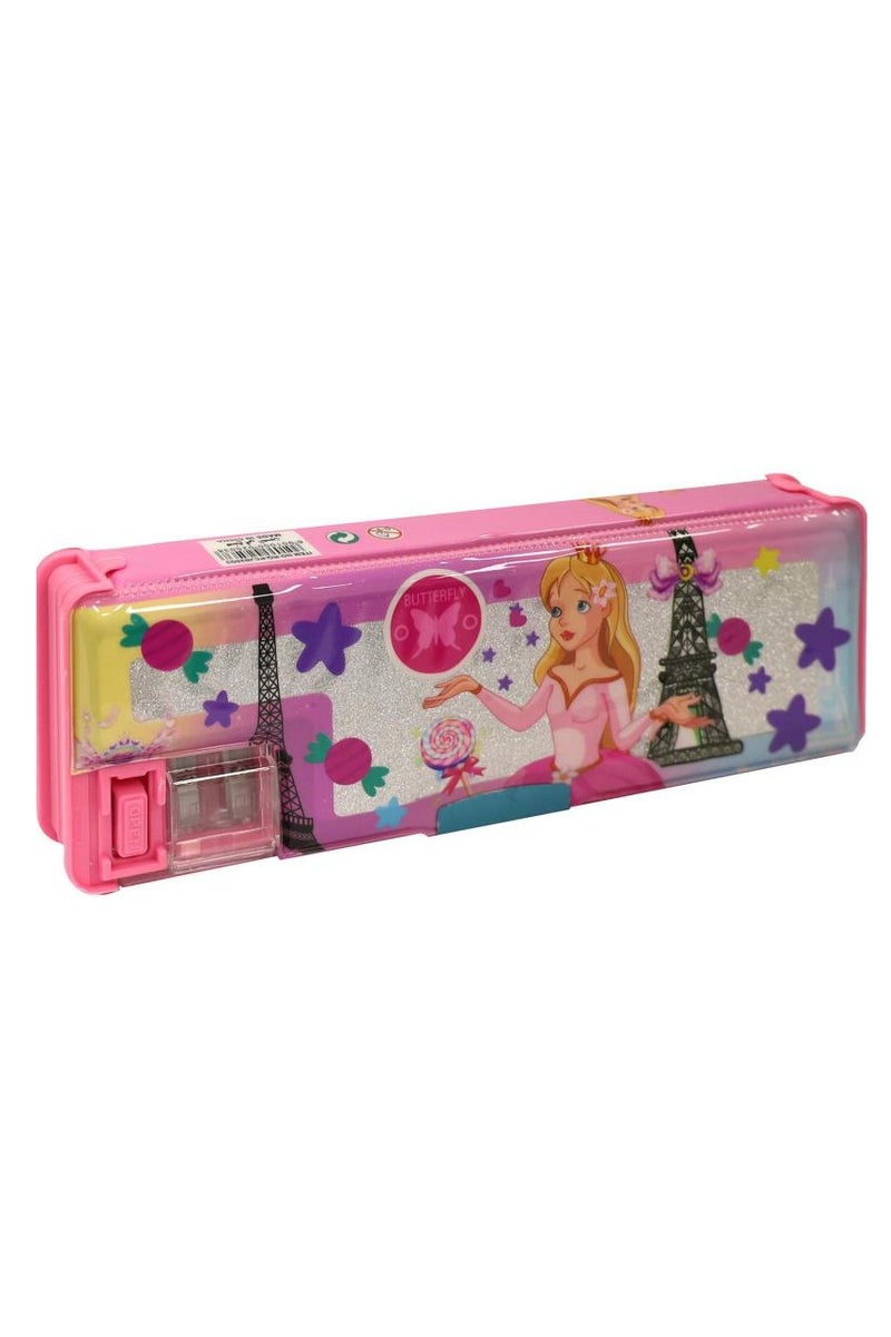 ROCO Hard Pencil Case Paris · 2 Compartment · Pink - Image 4
