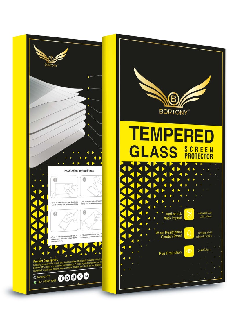 BORTONY Tempered Glass Screen Protector For Samsung Galaxy A71 Clear - Image 3