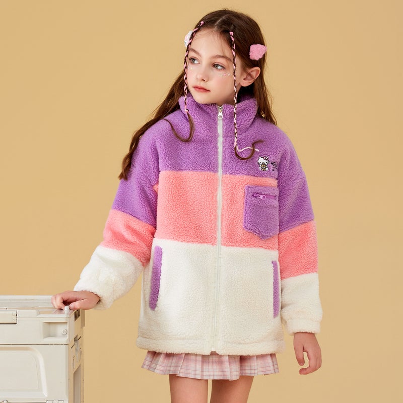 Hellokitty Warm Thickened Fleece Women'S Big Children'S Cotton Coat - Image 1