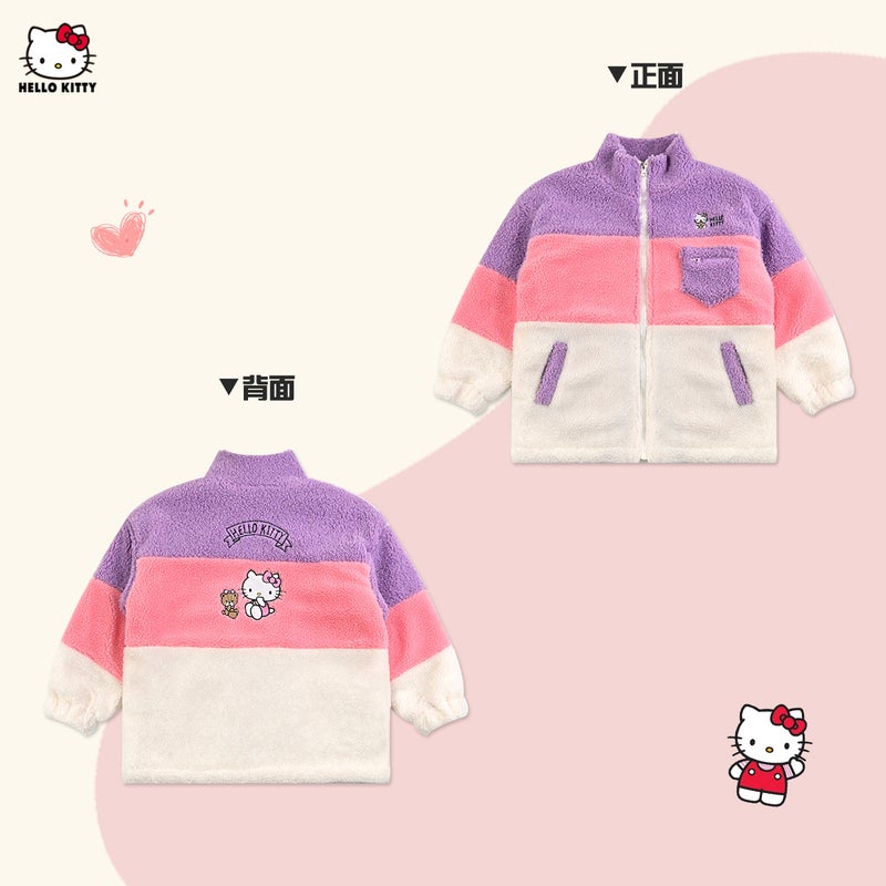 Hellokitty Warm Thickened Fleece Women'S Big Children'S Cotton Coat - Image 4