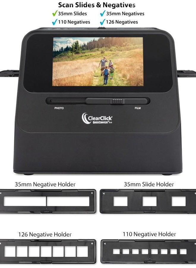 ClearClick Clear Click 14 MP QuickConvert 2.0 Photo, Slide, and Negative Scanner - 4x6 Photos & 35mm, 110,126 Film - Image 3