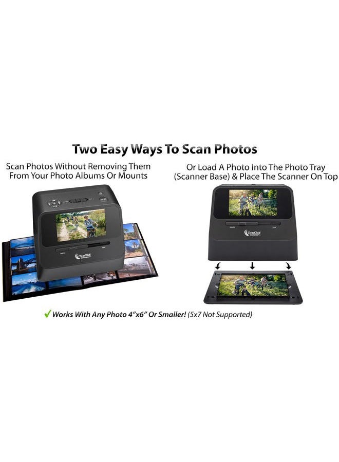 ClearClick Clear Click 14 MP QuickConvert 2.0 Photo, Slide, and Negative Scanner - 4x6 Photos & 35mm, 110,126 Film - Image 2