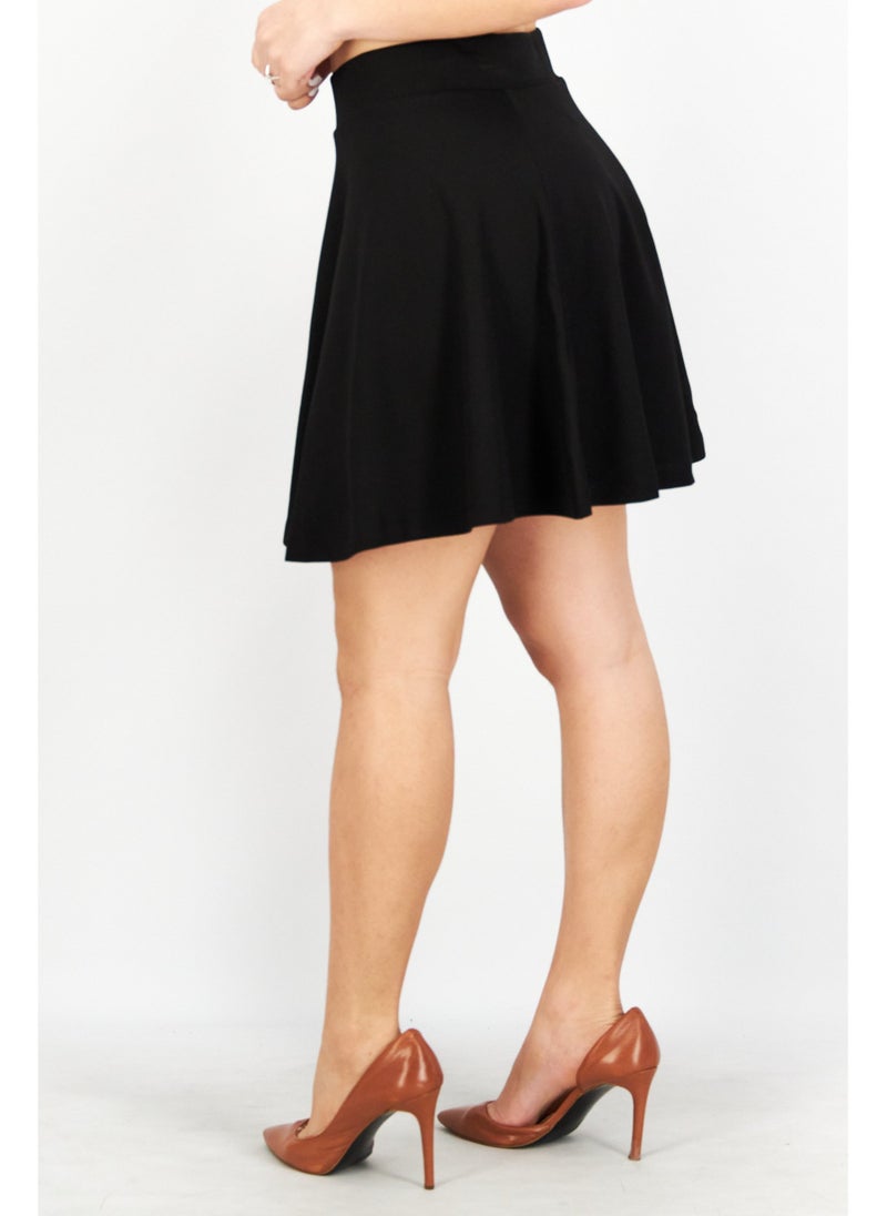 NA-KD Women Plain Mini Skirt, Black - Image 5