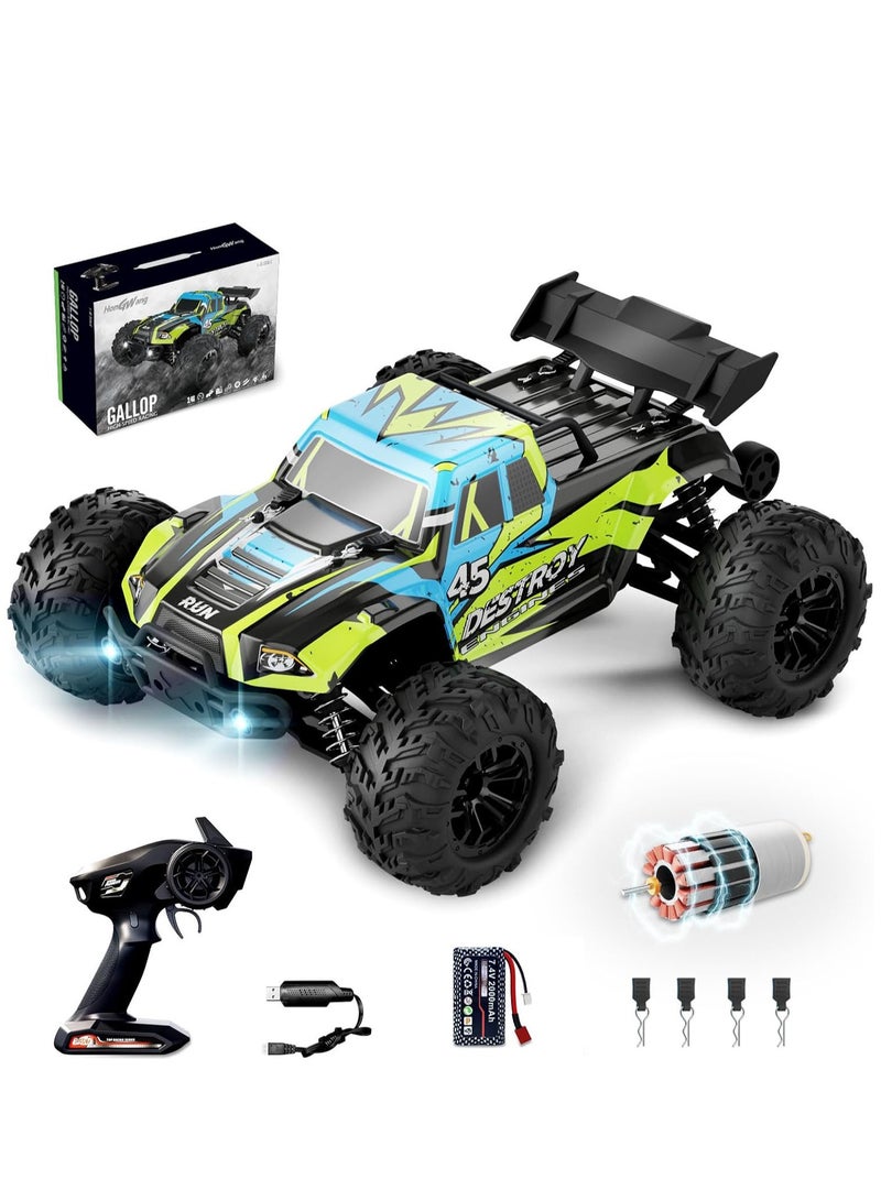 Gallop 1:16 Professional High-Speed Off-Road RC Car - 35km/h 4WD Remote Control Monster Truck with 2000mAh Battery - All-Terrain Climbing Vehicle with LED Lights - Perfect Gift for Boys, Adults & RC Enthusiasts - Image 1