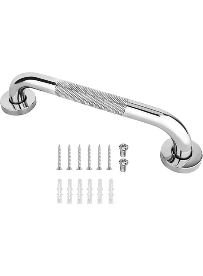 Shower Grab Bar, 12 Inch Bathroom Grab Bar, Stainless Steel Anti-Slip Grab Bars for Bathtubs and Showers, Handicap Shower Grab Bar for Seniors Elderly - Image 1