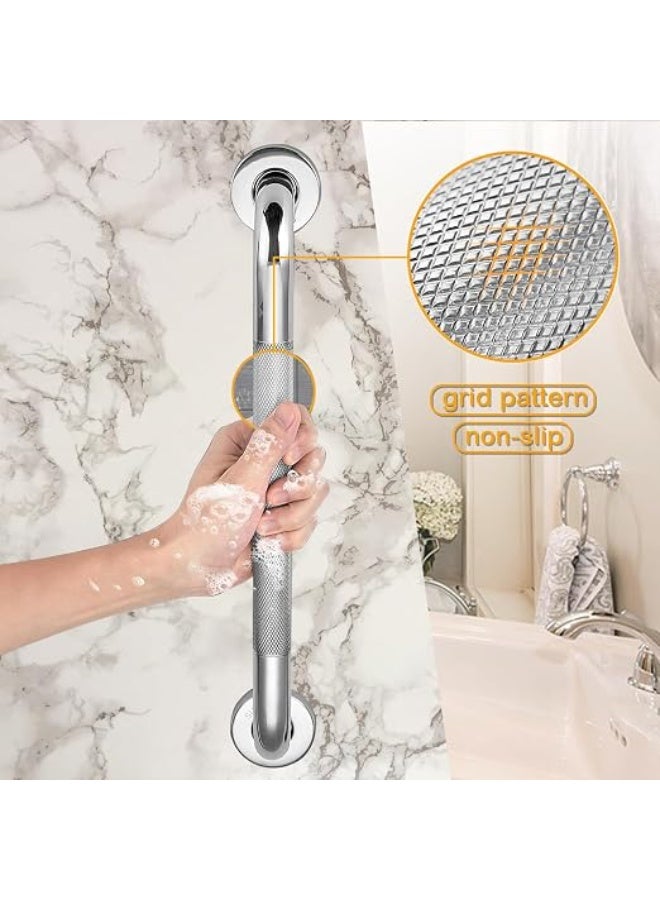 Shower Grab Bar, 12 Inch Bathroom Grab Bar, Stainless Steel Anti-Slip Grab Bars for Bathtubs and Showers, Handicap Shower Grab Bar for Seniors Elderly - Image 3