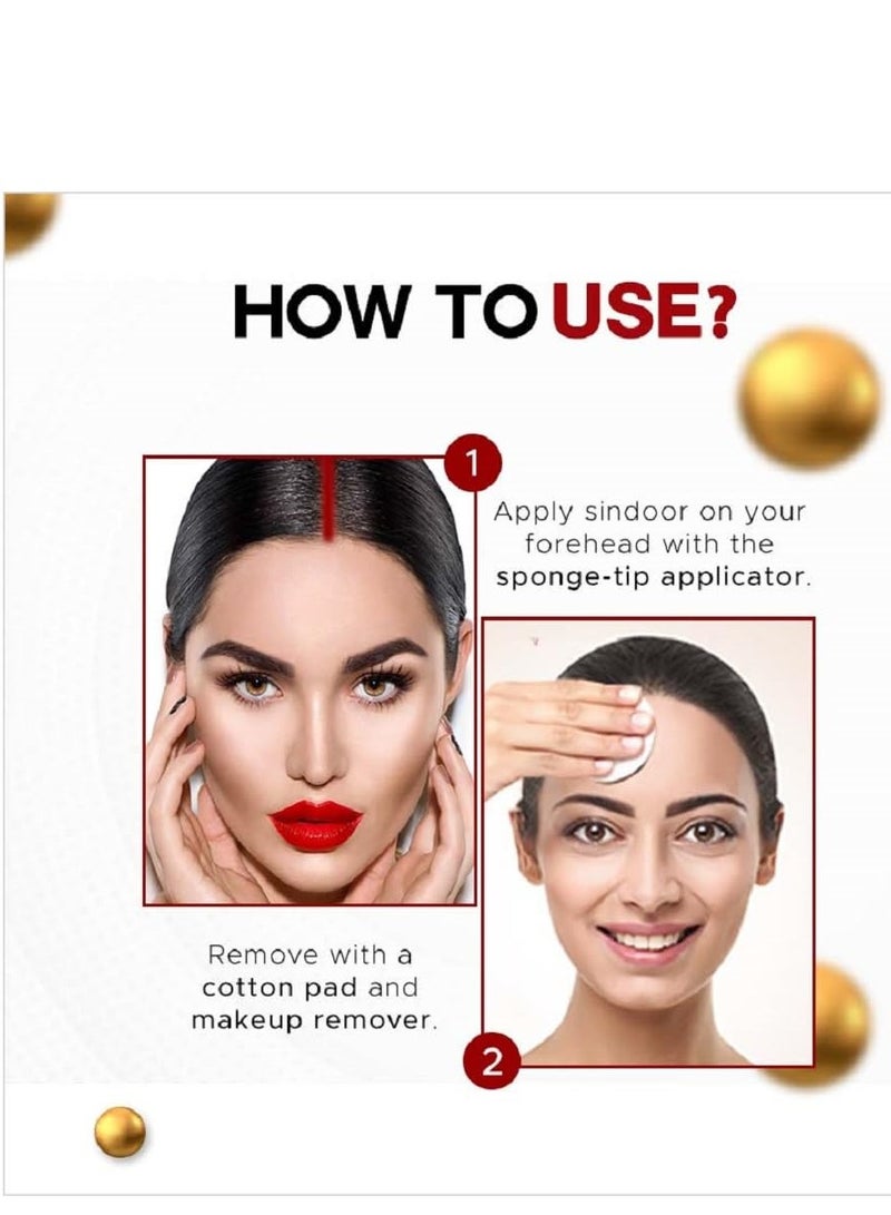 Colorbar Cosmetics Sindoor, Maroon, 3.8 ml | Smudge proof formula | Long lasting - Image 4