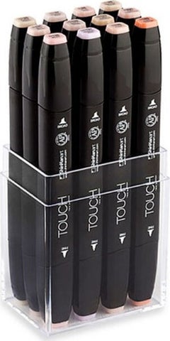 Touch Twin Marker Set 12 Colors Skin Colors 