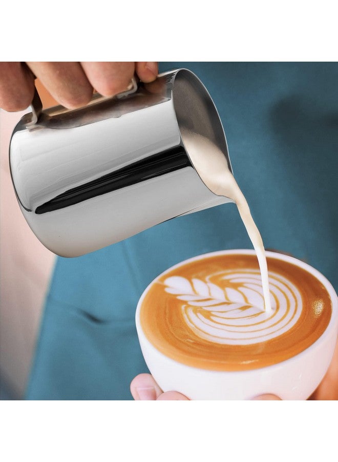 3D CREATIONS 900 MLStainless Steel Milk Frothing Pitcher Milk Coffee Cappuccinos Milk Latte Art Jug Cup Frothing espresso Steamer - Image 4
