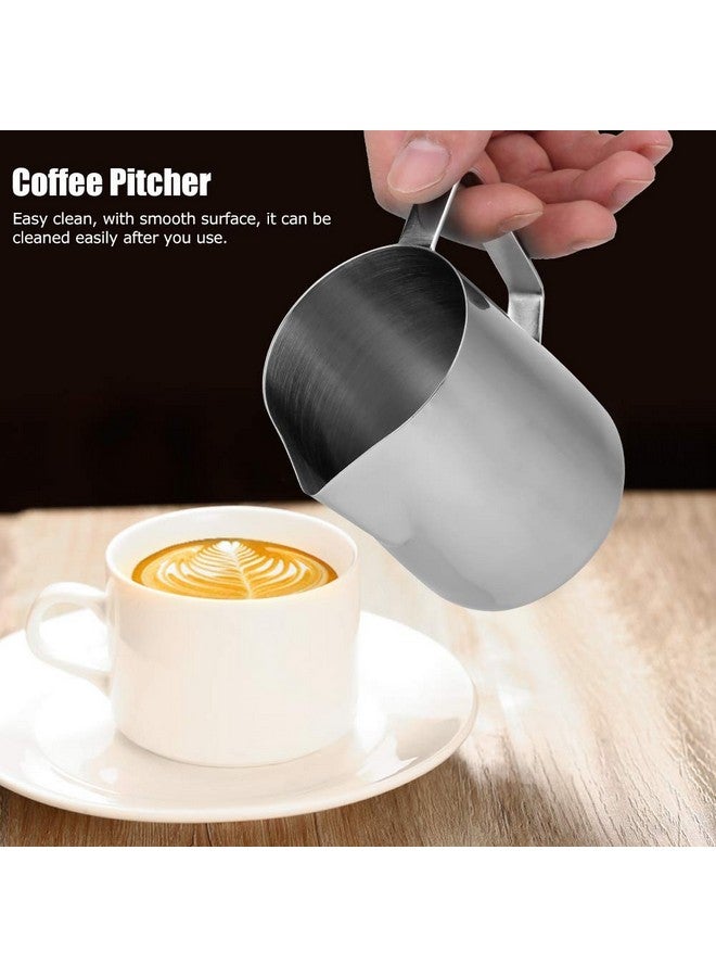 3D CREATIONS 900 MLStainless Steel Milk Frothing Pitcher Milk Coffee Cappuccinos Milk Latte Art Jug Cup Frothing espresso Steamer - Image 3