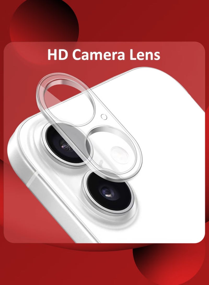 3-Pack iPhone 16 Plus Camera Lens Protector – Ultra HD Tempered Glass, 9H Hardness, Anti-Scratch, Case-Friendly, Easy Installation Clear Lens Cover - Image 2