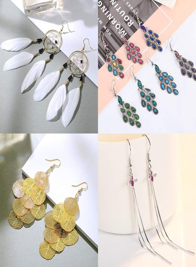 CBLUO Earring Hooks with Earring Backs Set Surgical Stainless Steel Ear Hooks Soft Silicone Earring Backings for DIY Jewelry Making Hypoallergenic Bead Spring Fish Hook Earrings Accessories 200 Pack - Image 5