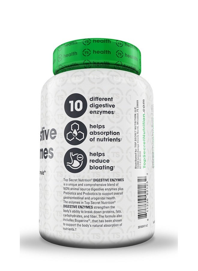 Digestive Enzymes With Prebiotics And Probiotics And Bioperine For Better Digestion And Nutrient Absorption Helps With Bloating And Gas (90 Veggie Caps)