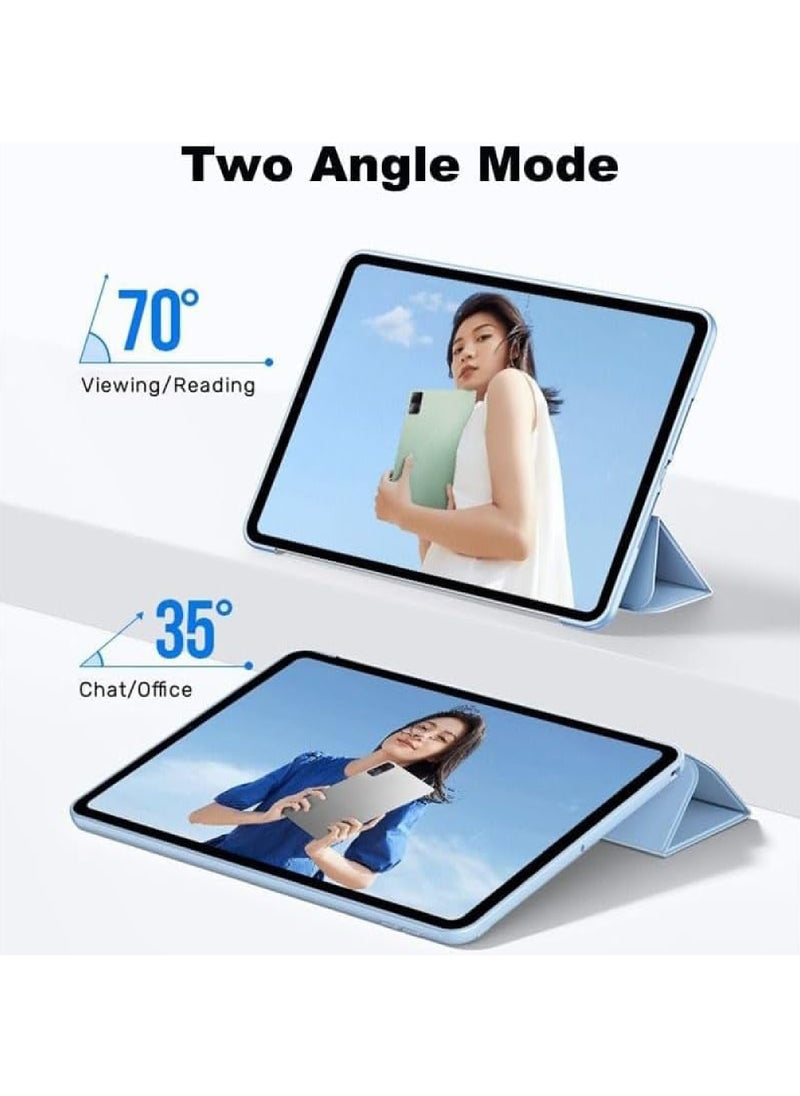روك بو حافظة لجهاز Xiaomi Mi Pad 6/Mi Pad 6 Pro مقاس 11 بوصة 2023، غطاء حماية ذكي خفيف الوزن ثلاثي الطيات مع حامل متعدد الزوايا، حافظة إيقاظ ونوم لجهاز Xiaomi Pad 6 مقاس 11 بوصة/Xiaomi Pad 6 Pro مقاس 11 بوصة 2023  - Image 2