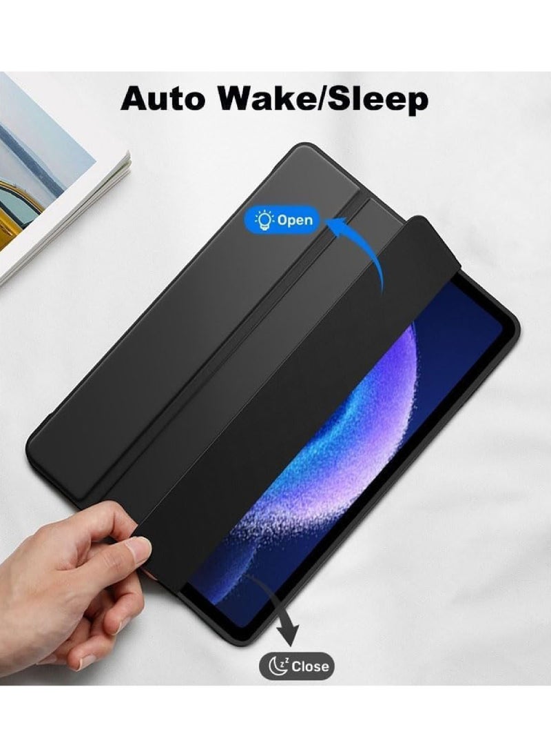 روك بو حافظة لجهاز Xiaomi Mi Pad 6/Mi Pad 6 Pro مقاس 11 بوصة 2023، غطاء حماية ذكي خفيف الوزن ثلاثي الطيات مع حامل متعدد الزوايا، حافظة إيقاظ ونوم لجهاز Xiaomi Pad 6 مقاس 11 بوصة/Xiaomi Pad 6 Pro مقاس 11 بوصة 2023  - Image 4