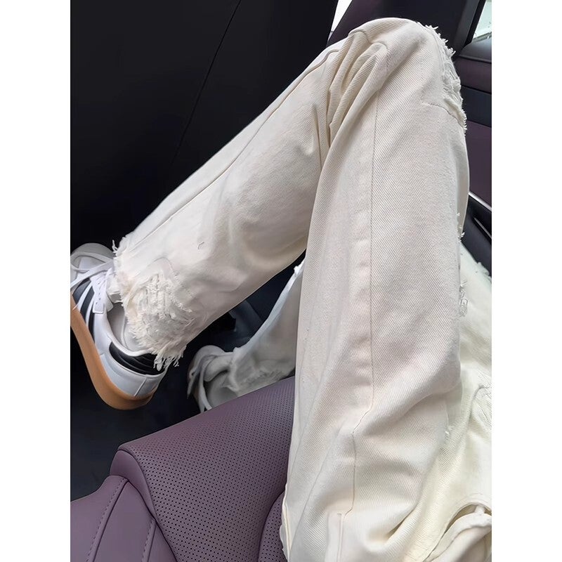 Unisex Classic Denim Jeans Loose Fit Daily Outdoor Wear - Image 4