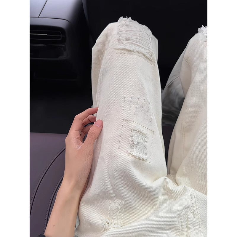 Unisex Classic Denim Jeans Loose Fit Daily Outdoor Wear - Image 5