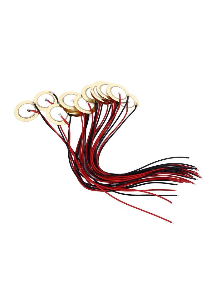 Thoraya 15PCS 35mm Piezo Discs with 25cm Wire Piezoelectric Pickup Patches for Acoustic Electric Guitar Ukulele  - Image 3