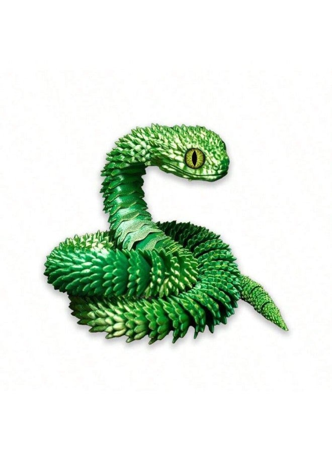3D Printed Viper Toys Ornaments Full Joint Activities Cross-border New Realistic Children's Toys 