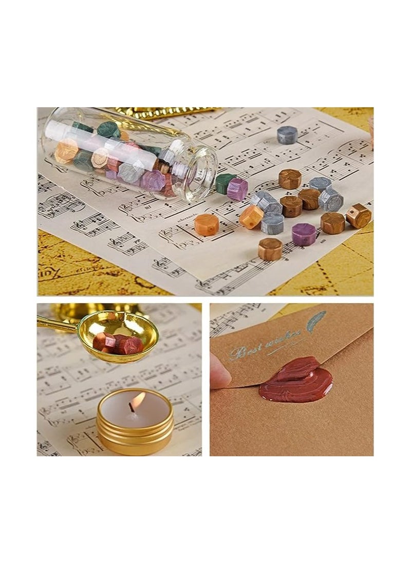 Joyeee Feather Calligraphy Pen Set, Dip Pen Calligraphy Set Include Sealing Wax Beads, Wax Spoon, Replacement Nibs for Writing, Journaling, Drawing, Signature, Wedding, Retro Decoration Gift  - Image 2