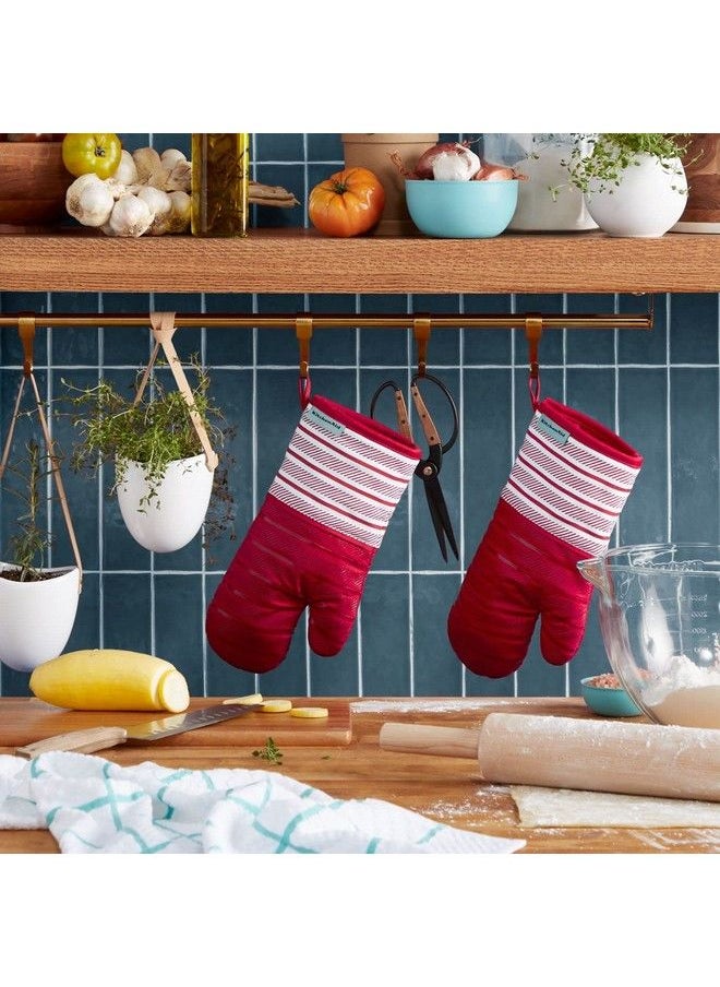 KitchenAid Albany Oven Mitt 2Pack Set Passion Red 7"X13"  - Image 3